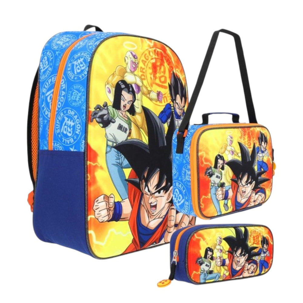Set Mochila, Lapicera y Lonchera Grande Yadatex Dragon Ball S DBS129-SE006A