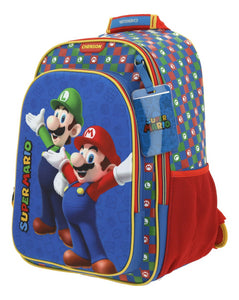 Set Chenson Mochila Lonchera Lapicera Para Niño Escolar Primaria Mario Bros Armin Mb65967