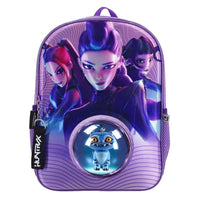 FM Mochila Grande Escolar Kpop Demon Hunters Morada
