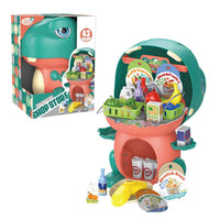 CYC Set de Dinosaurio Maletin de Cocina, Dentista o Supermercado  Juguete de Importacion SH22098684
