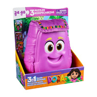 Mochila Dora Con Rompecabezas 3 en 1
