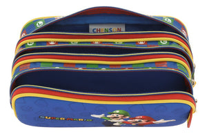 Set Chenson Mochila Lonchera Lapicera Para Niño Escolar Primaria Mario Bros Armin Mb65967