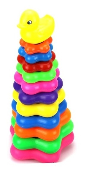 CYC Pila De Aritos Pato Con Aros Didactico Juguete de Importacion HP1111927