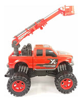 CYC Camioneta Friccion Rescate Con Escalera Telescopica Juguete De Importacion B1032347
