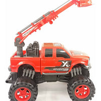 CYC Camioneta Friccion Rescate Con Escalera Telescopica Juguete De Importacion B1032347