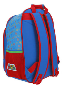 Mochila Escolar Grande Chenson Mario Bros Niño Mb65676-9 Flashy Color Azul