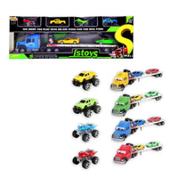 CYC Camion Trailer Madrina Escala 1:32 con Autos Juguete de Importación HP1140790
