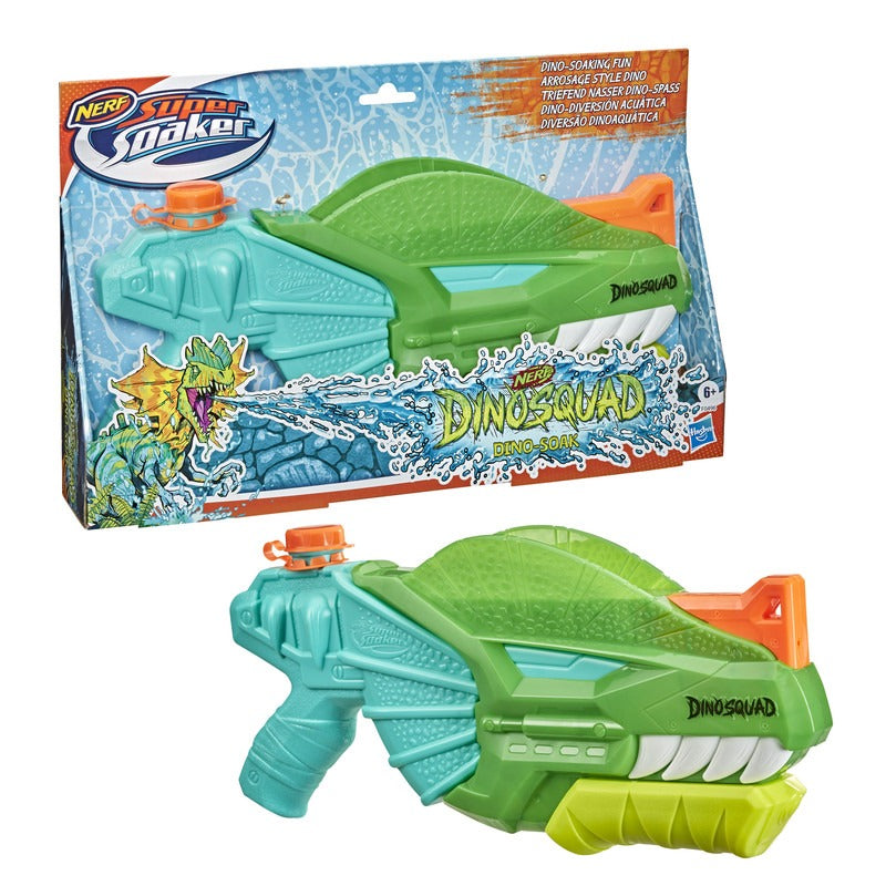 Lanzador De Agua Nerf Super Soaker Dinosquad Dinosoak Hasbro