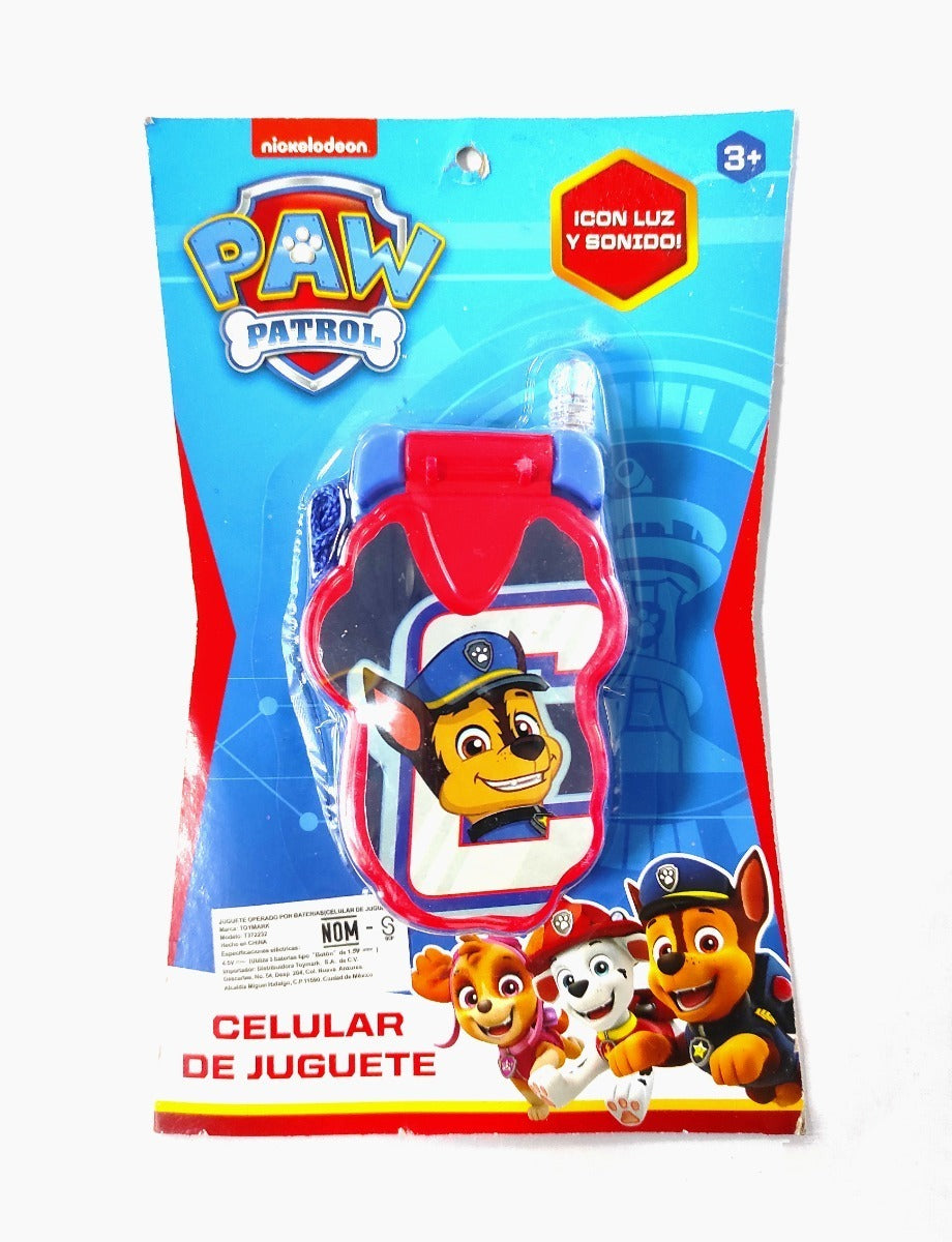 6 Telefono Sonido Paw Cars Mickey Toy Story Juguete Mayoreo