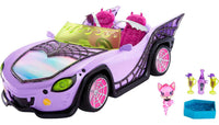 Coche De Juguete Monster High Ghoul Mobile Con Mascota
