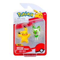 Pack 2 Figuras de Batalla Pokemon Pikachu y Sprigatito PKW3358
