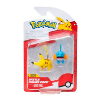Pack 2 Figuras de Batalla Pokemon Pikachu y Mudkip PKW3592
