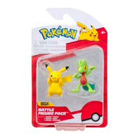Pack 2 Figuras de Batalla Pokemon Pikachu y Treecko  PKW3593
