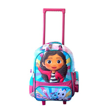 Cargar imagen en el visor de la galería, Mochila Grande Con Ruedas La Casa de Gabby Primaria Pilec GB403A60WH
