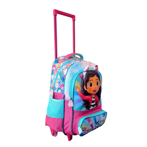 Mochila Grande Con Ruedas La Casa de Gabby Primaria Pilec GB403A60WH