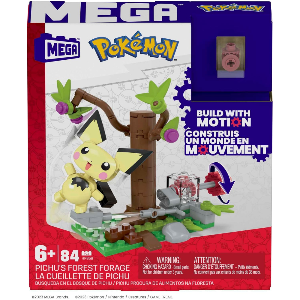 MEGA Pokémon Búsqueda en el Bosque de Pichu, Juego de construcción