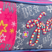 Lapicera Estuche Escolar Happy Girl Mezclilla HG64436-P
