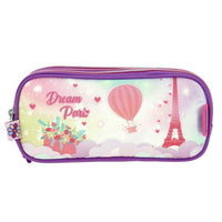 Lapicera Escolar Triple Estuche Grande Chenson Happy Girl HG65879