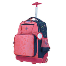 Cargar imagen en el visor de la galería, Mochila Chenson Con Ruedas Y Luces Led Para Niña Escolar Primaria Happy Girl ESTAR HG66502-9
