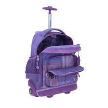 Cargar imagen en el visor de la galería, Mochila Grande de Ruedas con Luz Led Happy Girl COWLI HG70256-U
