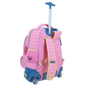Mochila Grande Con Ruedas Y Luces Led Happy Girl GISPY HG70358-P