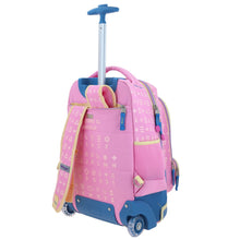 Cargar imagen en el visor de la galería, Mochila Grande Con Ruedas Y Luces Led Happy Girl GISPY HG70358-P
