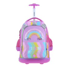 Cargar imagen en el visor de la galería, Mochila Grande de Ruedas con Luz Led Happy Girl IRIS HG70407-C
