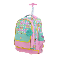 Cargar imagen en el visor de la galería, Mochila Grande de Ruedas con Luz Led Happy Girl Wendy HG70710-P
