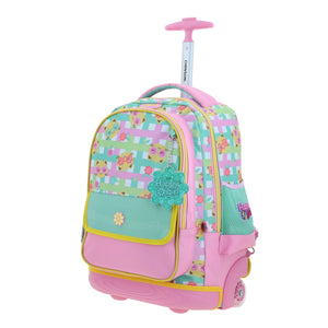 Mochila Grande de Ruedas con Luz Led Happy Girl Wendy HG70710-P