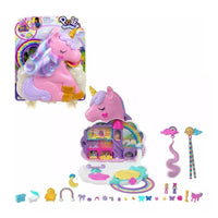Polly Pocket Set De Juego Unicornio Con Salón Arcoíris
