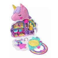 Polly Pocket Set De Juego Unicornio Con Salón Arcoíris