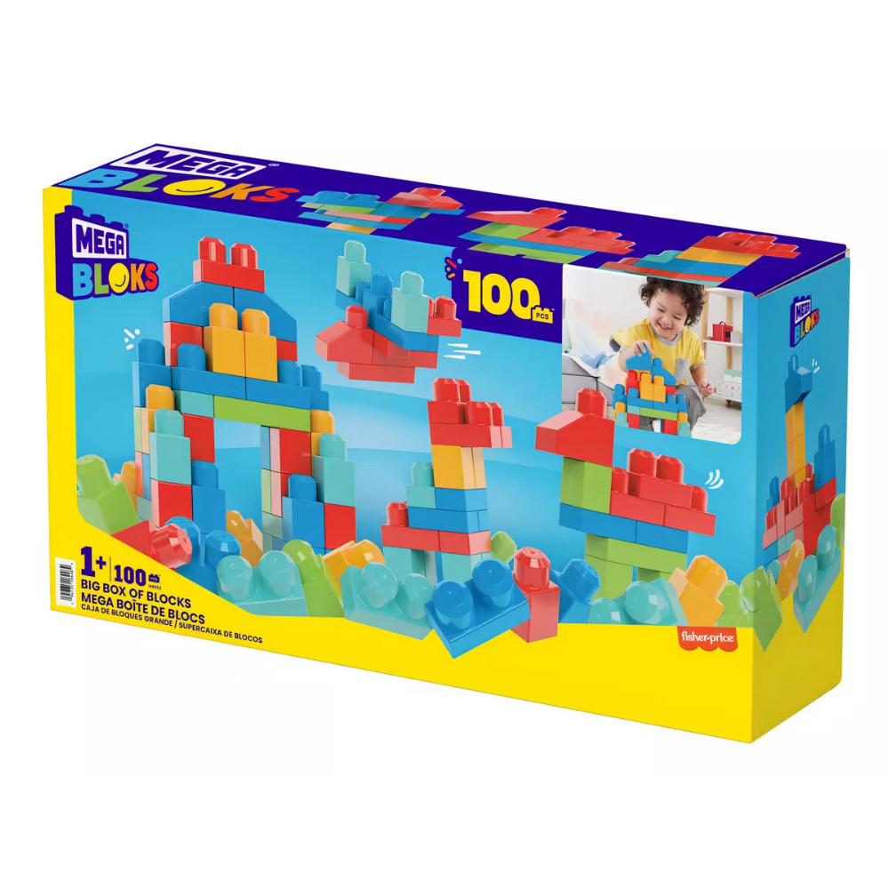 Set de construcción Mega Bloks Mega Bloks Bloques de Montar 100 piezas en caja