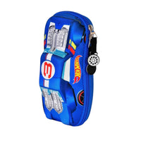 Lapicera Estuche Escolar con Forma de Hot Wheels Azul Yadatex HWS014-PC011A
