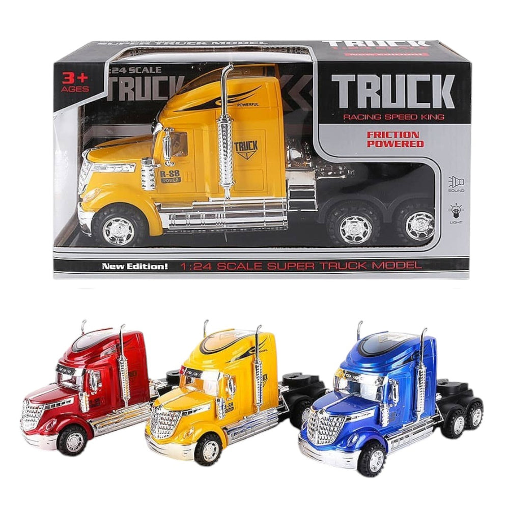 CYC Trailer Escala 1:24 con Luces y Sonidos Juguete de Importacion SH518918