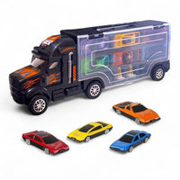 CYC Camion Trailer Madrina con Autos Juguete de Importación HP1200301
