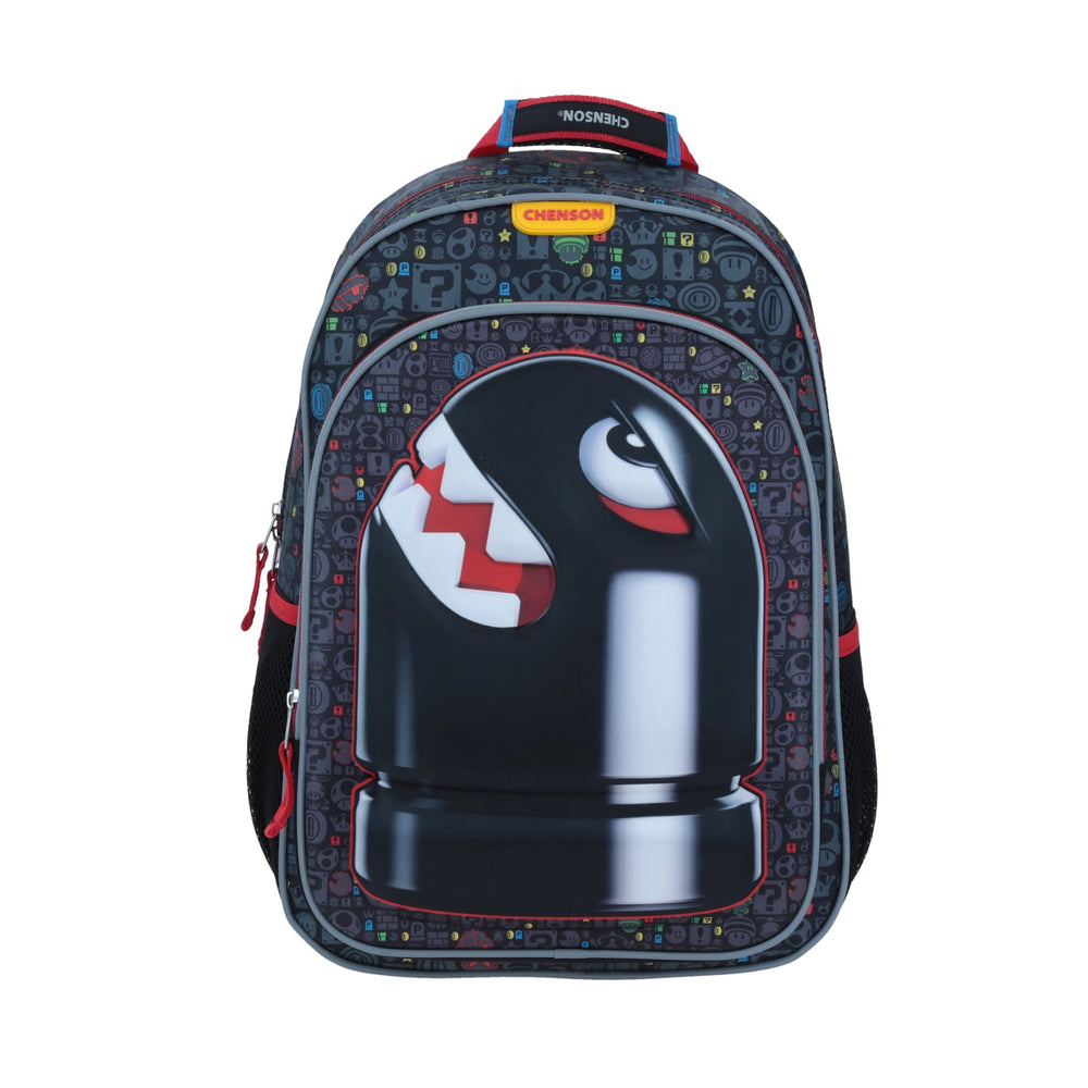 Mochila Grande Negro Chenson Mario Bros KADAL MB64501-3
