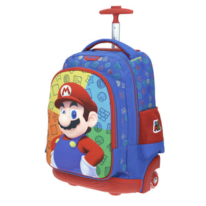 Mochila Chenson Con Ruedas Primaria Mario Bros MB65625-9 Playba