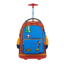 Cargar imagen en el visor de la galería, Mochila Grande Con Ruedas Y Luces Led Chenson Mario Bros ONDER MB70511-9
