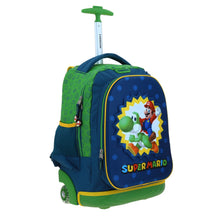 Cargar imagen en el visor de la galería, Mochila Grande Con Ruedas Y Luces Led Chenson Mario Bros Yoshi MB70630-9 Sploshi
