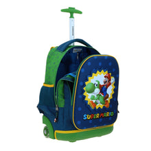 Cargar imagen en el visor de la galería, Mochila Grande Con Ruedas Y Luces Led Chenson Mario Bros Yoshi MB70630-9 Sploshi
