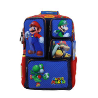 Mochila Escolar Grande Chenson Super Mario Bros Luigi Bowser NASH MB71081-R
