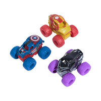 MONSTER JAM - Pack 3 Coches Monster Truck Marvel Escala 1:87
