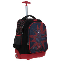 Cargar imagen en el visor de la galería, Mochila Grande Con Ruedas Y Luces Led Chenson Miles Morales Marvel DOTTE MM70288-3

