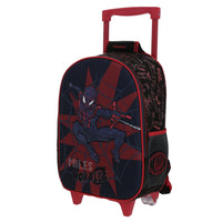 Mochila Chica Kinder Con Ruedas Chenson Miles Morales Marvel DOTTE MM70289-3
