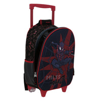 Mochila Chica Kinder Con Ruedas Chenson Miles Morales Marvel DOTTE MM70289-3
