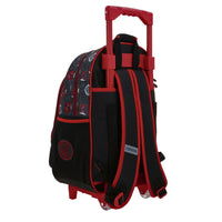 Mochila Escolar Grande Con Ruedas Chenson Miles Morales Marvel MNEG MM70832-3 Doble Poste
