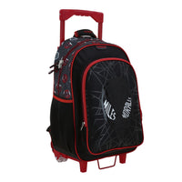 Mochila Escolar Grande Con Ruedas Chenson Miles Morales Marvel MNEG MM70832-3 Doble Poste

