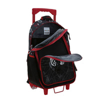 Mochila Escolar Grande Con Ruedas Chenson Miles Morales Marvel MNEG MM70832-3 Doble Poste
