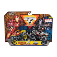 MONSTER JAM PACK 2 COCHES MARVEL METÁLICOS
