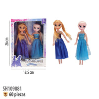 Muñeca Princesas Frozen Elsa y Ana Juguete Importacion SH109881
